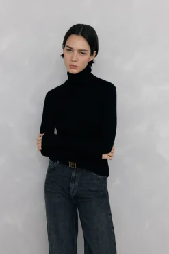 Mujer Pedro del Hierro Jerséis>Jersey cuello cisne básico ochitos