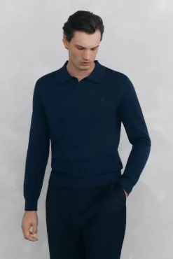 Hombre Pedro del Hierro Jerséis>Jersey cuello johny lana merino y cashmere