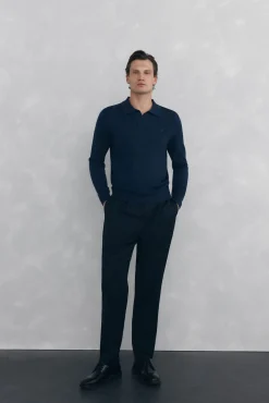 Hombre Pedro del Hierro Jerséis>Jersey cuello johny lana merino y cashmere