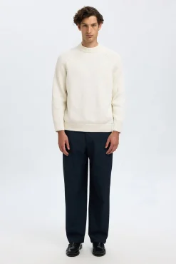 Hombre Selected Jerséis>Jersey cuello mock 100% algodón orgánico.