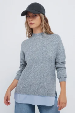 Mujer Springfield Jerséis>Jersey cuello perkins combinado