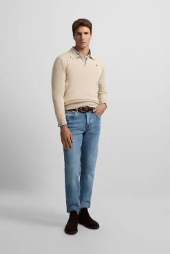 Hombre Silbon Jerséis>Jersey cuello polo