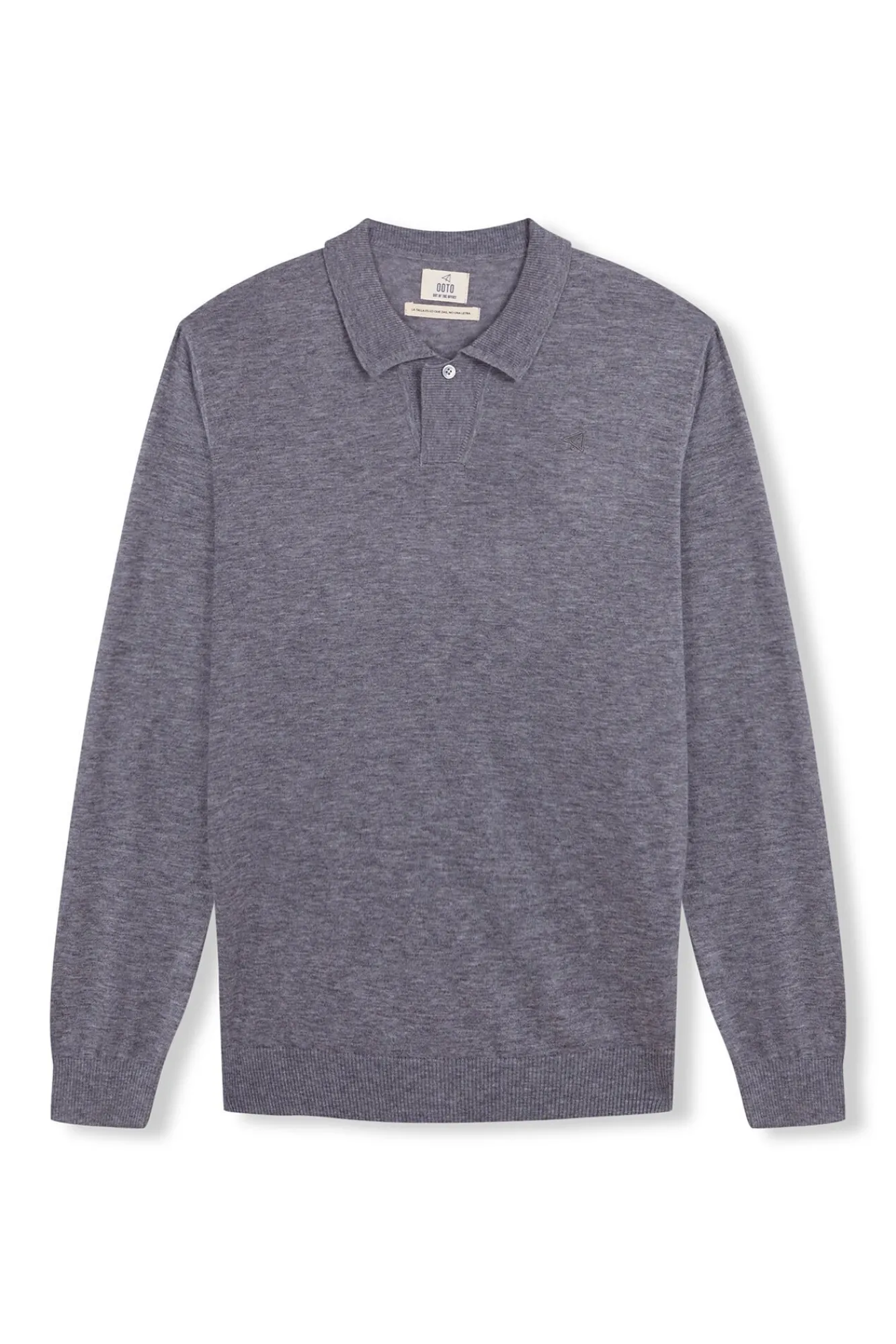 Hombre OOTO Jerséis>Jersey cuello polo algodón