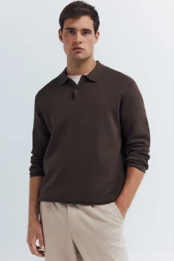 Hombre Springfield Jerséis>Jersey cuello polo botones