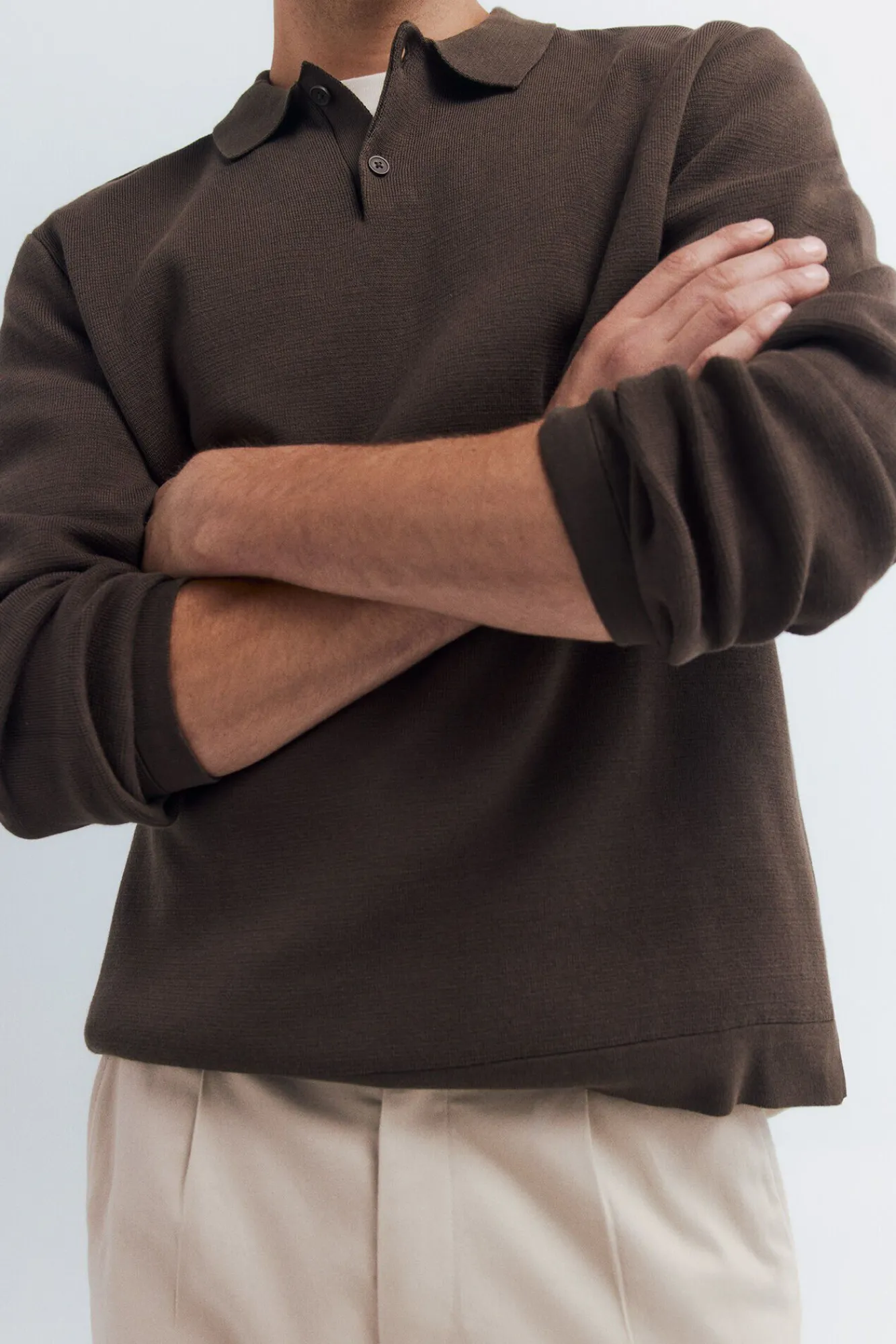 Hombre Springfield Jerséis>Jersey cuello polo botones