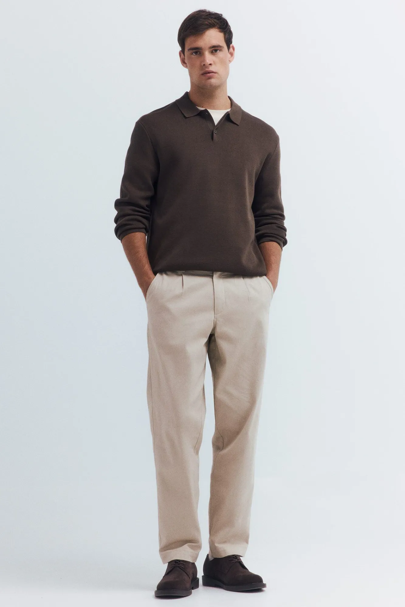 Hombre Springfield Jerséis>Jersey cuello polo botones