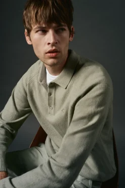 Hombre OOTO Jerséis>Jersey cuello polo lana