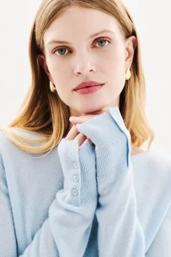 Mujer Caroll Jerséis>Jersey cuello redondo 100% cachemir