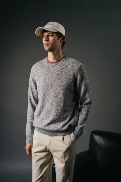 Hombre OOTO Jerséis>Jersey cuello redondo algodón torzal