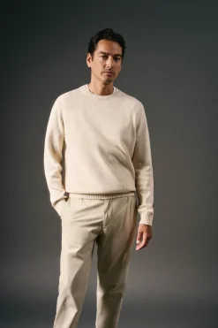 Hombre OOTO Jerséis>Jersey cuello redondo algodón torzal