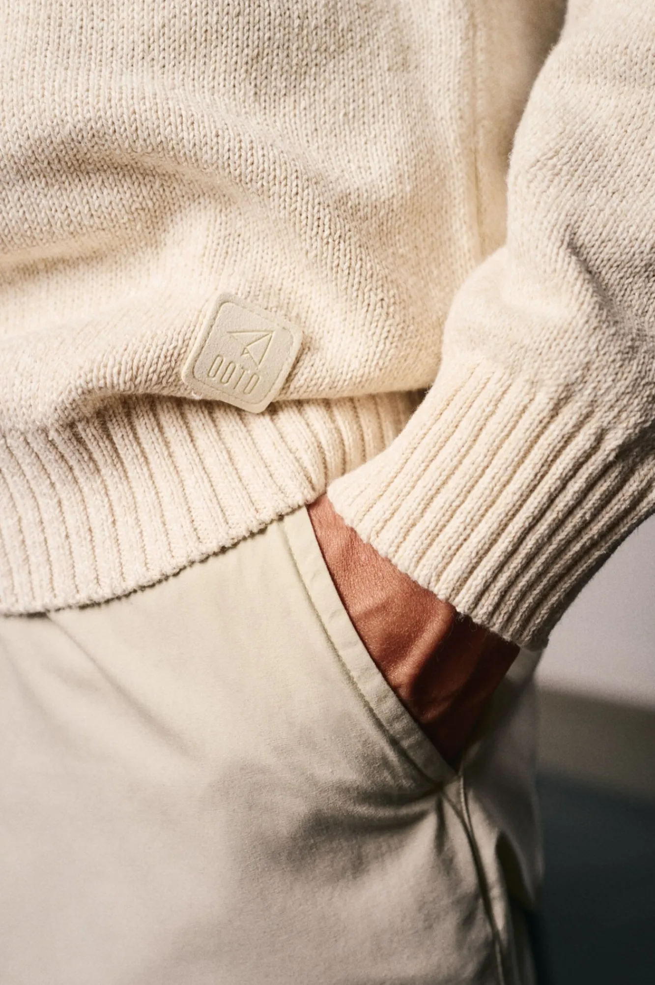 Hombre OOTO Jerséis>Jersey cuello redondo algodón torzal