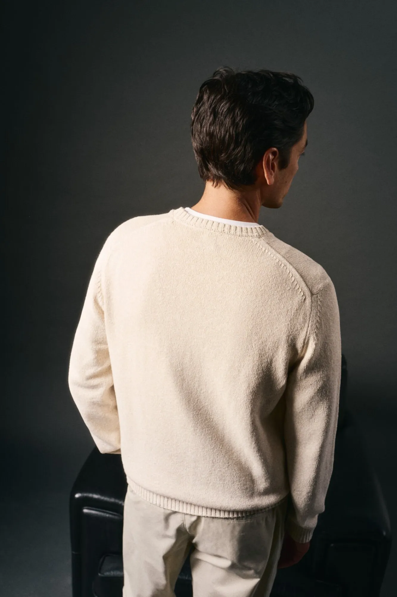 Hombre OOTO Jerséis>Jersey cuello redondo algodón torzal