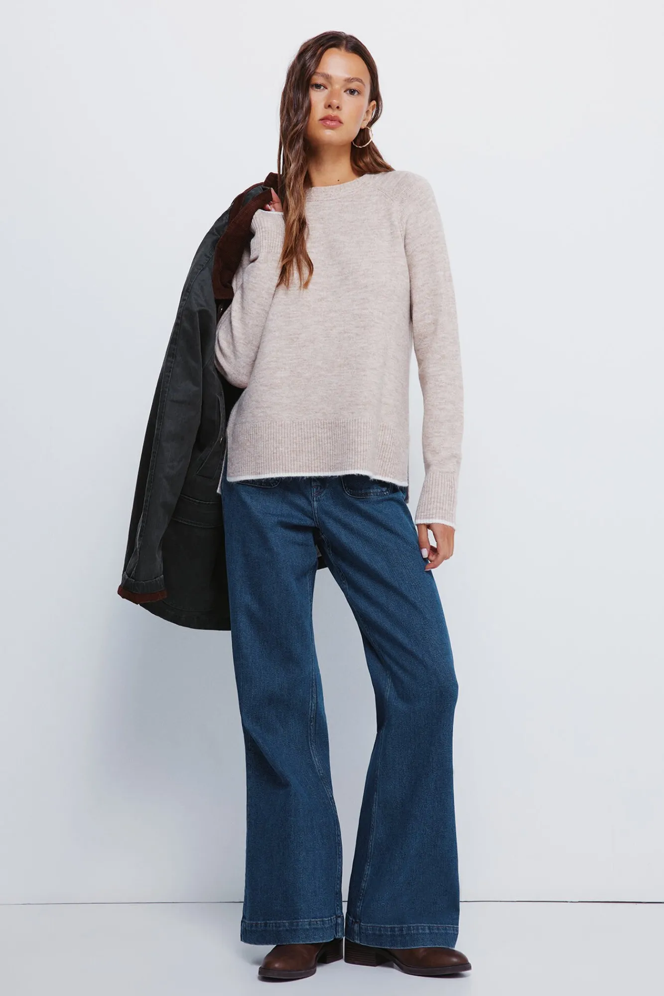 Mujer Springfield Jerséis>Jersey cuello trenzado