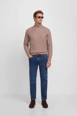 Hombre Silbon Jerséis>Jersey cuello vuelto de ochos