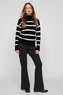 Mujer Vila Vaqueros|Jerséis>Jersey de canalé con rayas