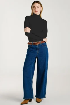 Mujer Vila Jerséis>Jersey de cuello alto con viscosa