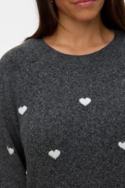 Mujer Vero Moda Curve Jerséis>Jersey de cuello redondo talla grande