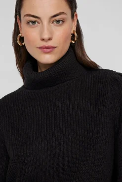 Mujer Vila Jerséis>Jersey de cuello vuelto con canalé