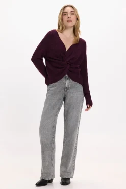 Mujer Vila Jerséis>Jersey de lana reversible