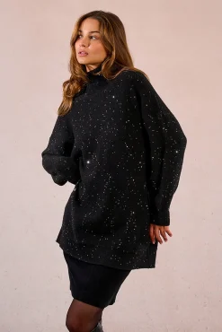 Mujer Molly Bracken Jerséis>Jersey de manga larga con abalorios brillantes