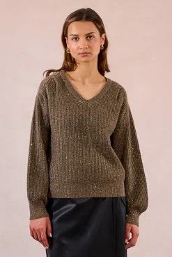 Mujer Molly Bracken Jerséis>Jersey de manga larga detalle abalorios