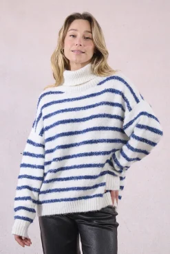 Mujer Molly Bracken Jerséis>Jersey de manga larga estampado rayas