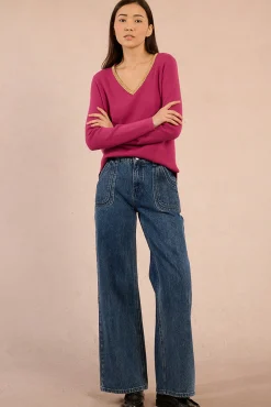 Mujer Molly Bracken Jerséis>Jersey de manga larga ribete dorado