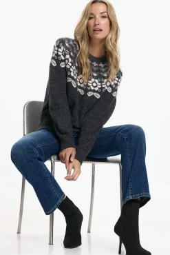 Mujer Vero Moda Jerséis>Jersey de mujer de manga larga con estampado