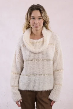 Mujer Molly Bracken Jerséis>Jersey de mujer de manga larga estampado rayas