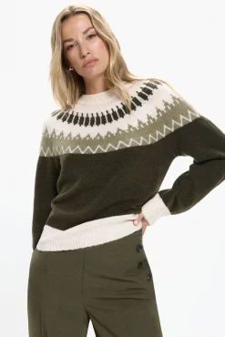 Mujer Vero Moda Jerséis>Jersey de mujer de manga larga con estampado