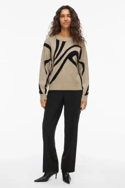 Mujer Vila Jerséis>Jersey de punto con viscosa