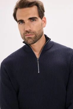 Hombre Jack & Jones Jerséis>Jersey de punto cuello cremallera