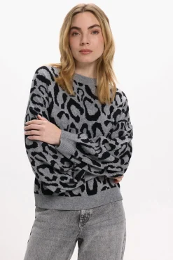 Mujer Vila Jerséis>Jersey de punto estampado de viscosa