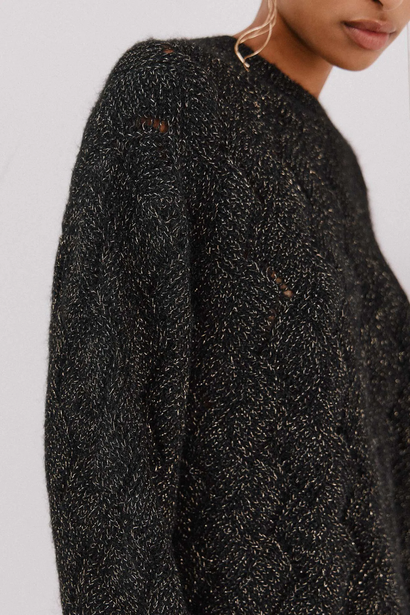 Mujer Cortefiel Jerséis>Jersey delantero lentejuelas.