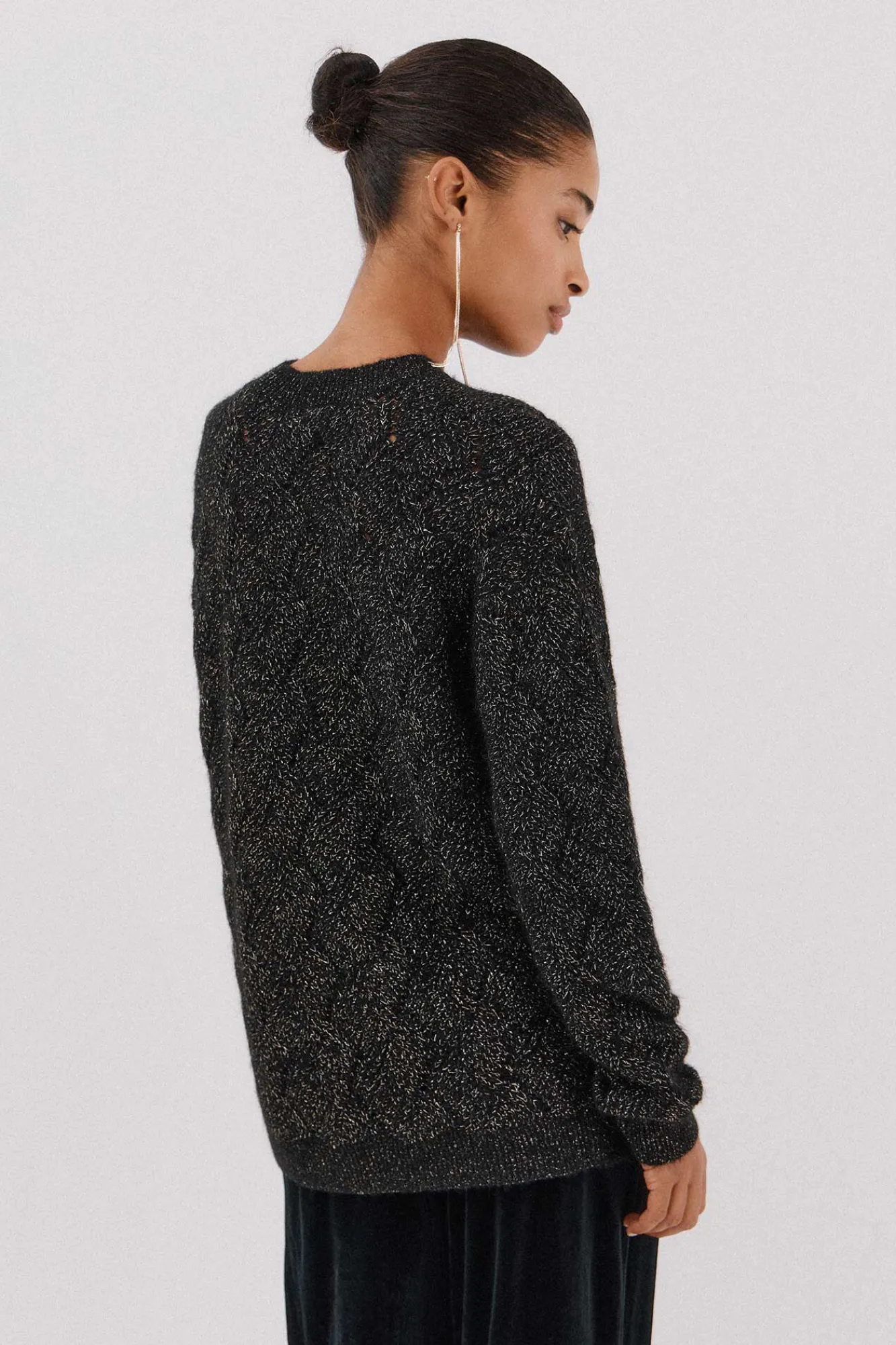 Mujer Cortefiel Jerséis>Jersey delantero lentejuelas.