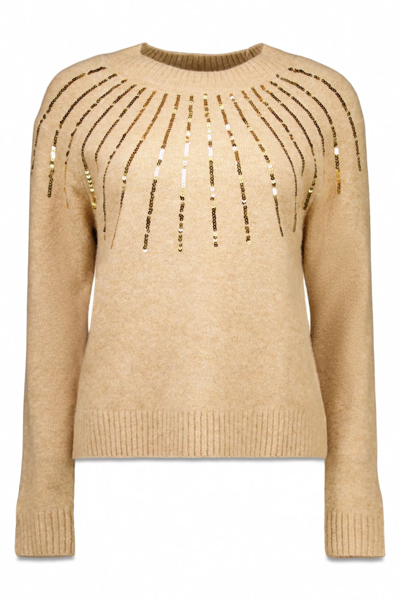 Mujer Cortefiel Jerséis>Jersey delantero lentejuelas.