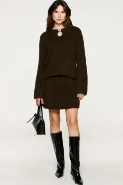 Mujer Selected Jerséis>Jersey detalle metálico alpaca y lana