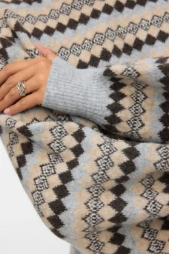 Mujer Vero Moda Jerséis>Jersey estampado con cuello alto