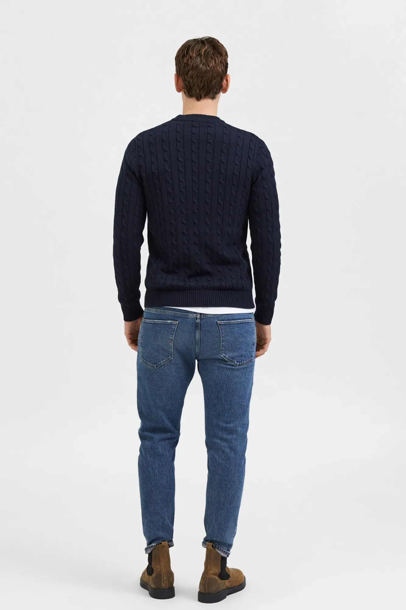 Hombre Selected Jerséis>Jersey estructura 100% algodón orgánico