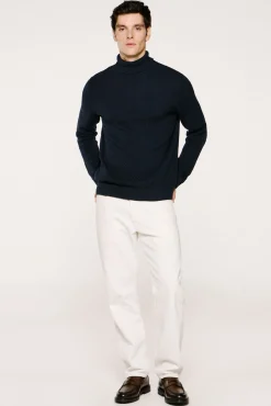 Hombre Selected Jerséis>Jersey estructura cuello alto 100% algodón orgánico