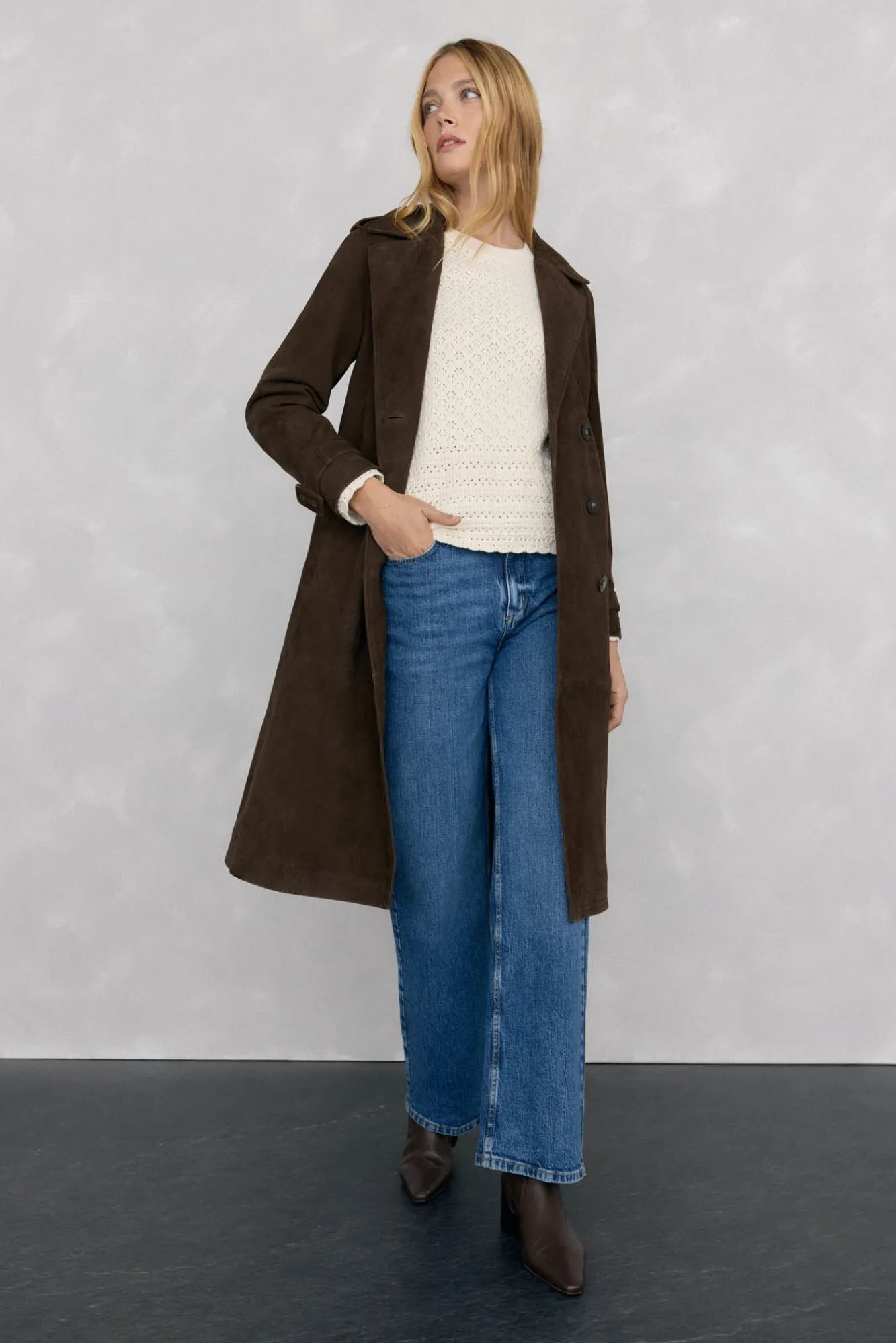 Mujer Pedro del Hierro Jerséis>Jersey fantasía calada manga acampanada