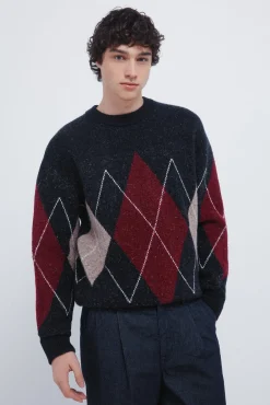 Hombre Springfield Jerséis>Jersey fantasía rombos