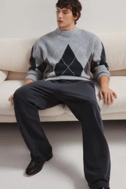 Hombre Springfield Jerséis>Jersey fantasía rombos