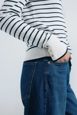 Mujer Springfield Jerséis>Jersey fino botones puños