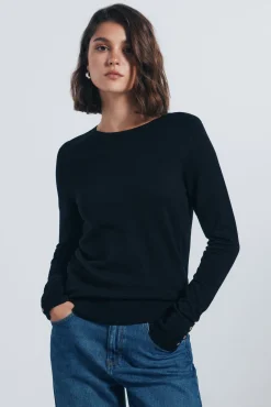 Mujer Springfield Jerséis>Jersey fino botones puños