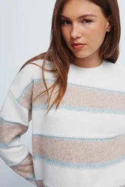 Mujer Springfield Jerséis>Jersey franjas relieve multi color