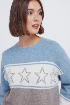 Mujer Springfield Jerséis>Jersey intarsia estrellas