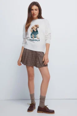 Mujer Springfield Jerséis>Jersey intarsia perro "Cuddly"