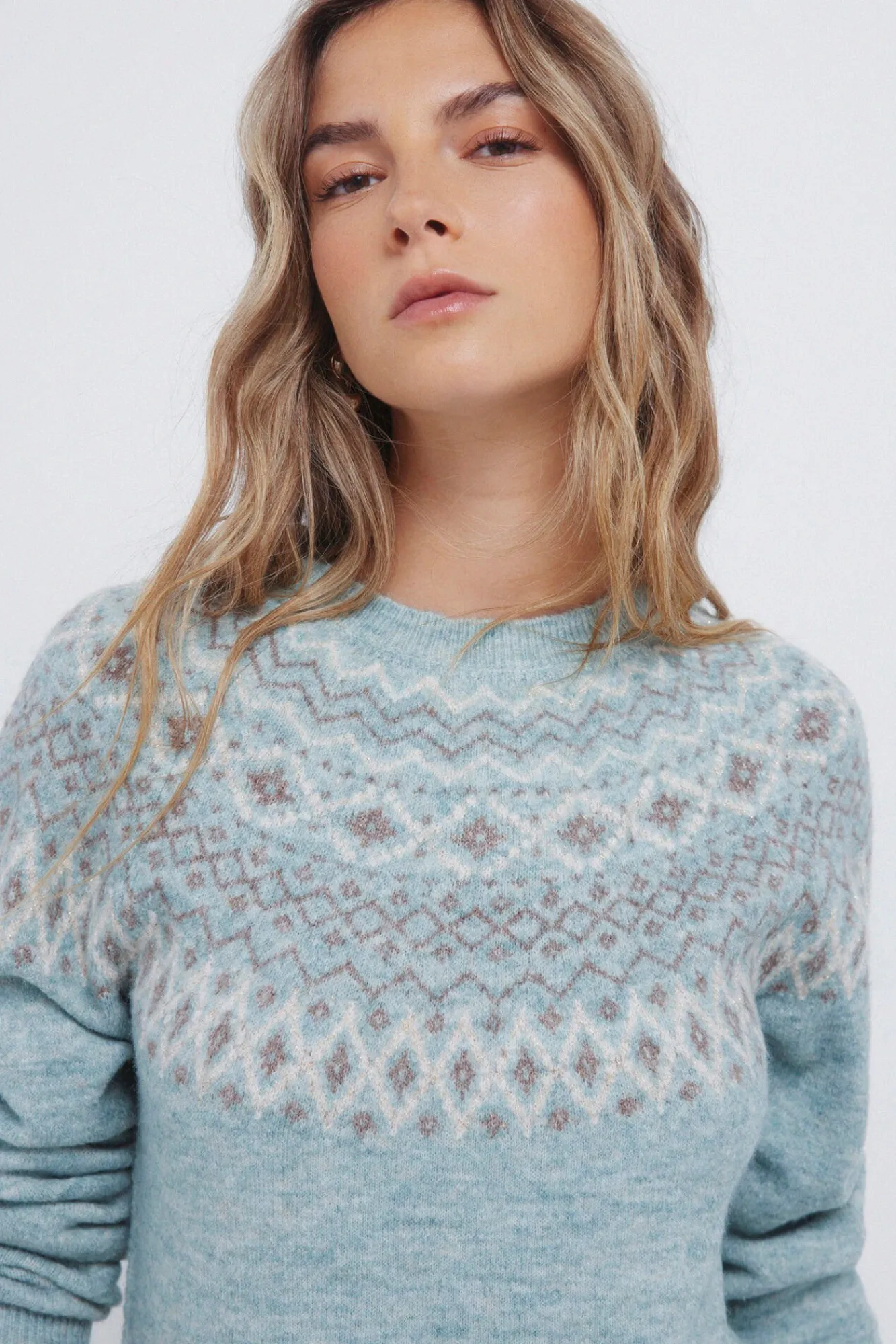 Mujer Springfield Jerséis>Jersey jacquard cenefa