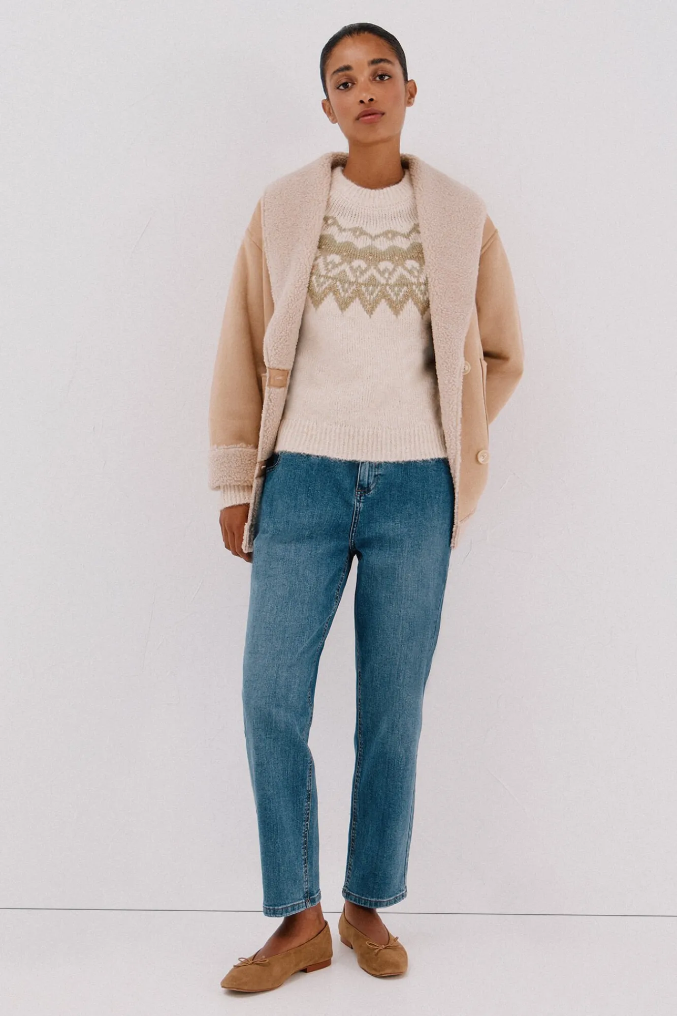 Mujer Cortefiel Jerséis>Jersey jacquard Fair Isle